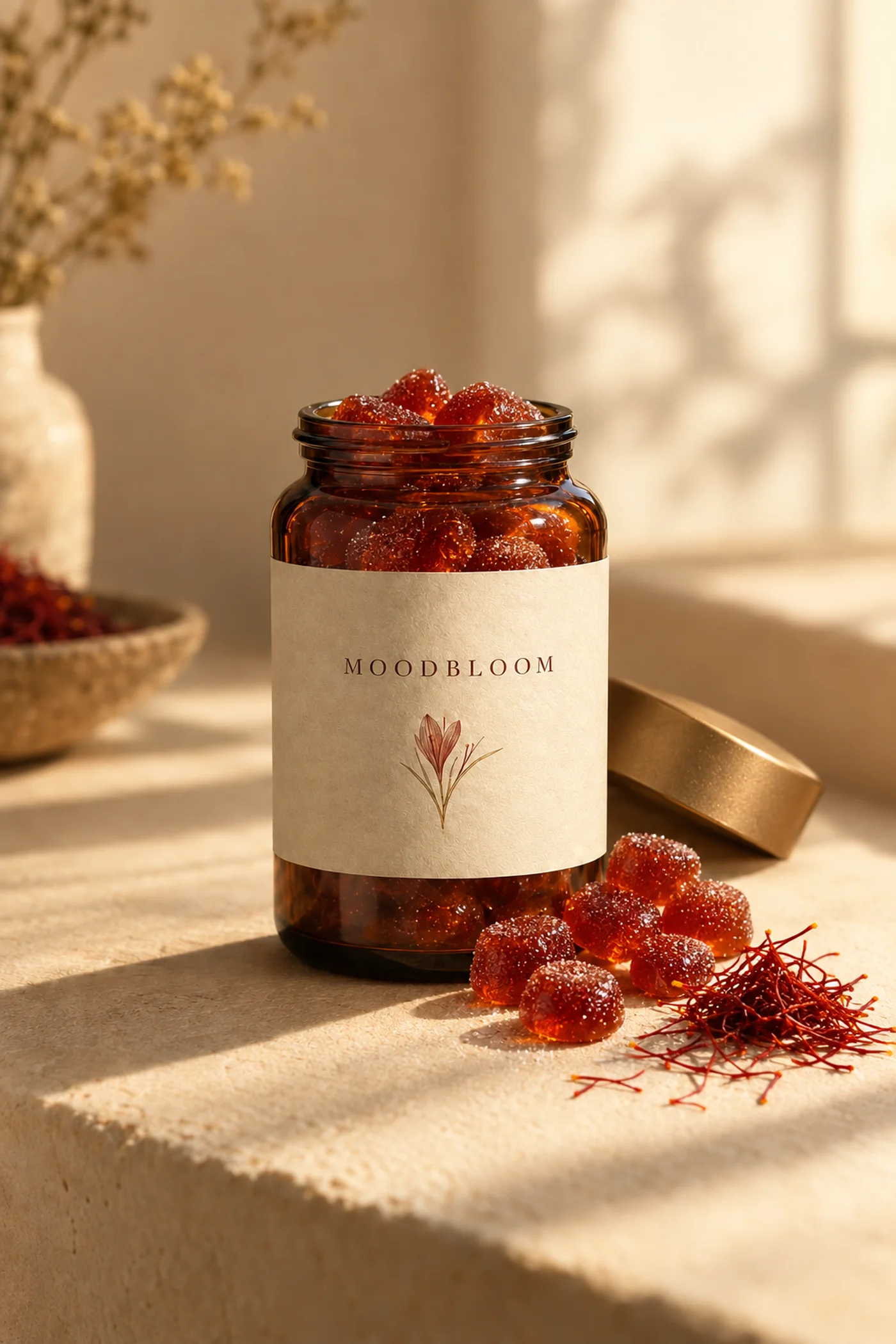 MoodBloom Saffron Wellness Gummies bottle
